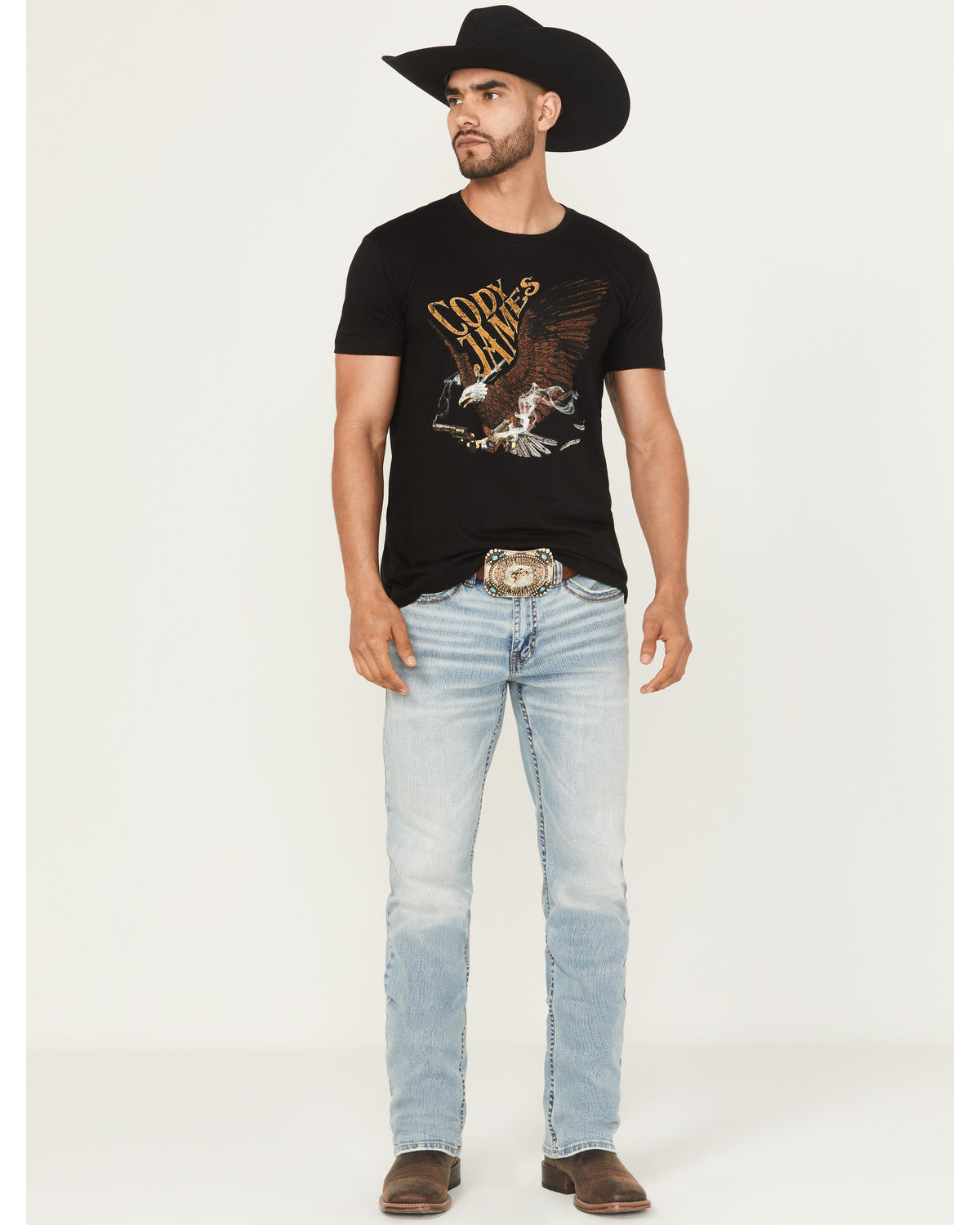 Cody James Men's Cyclone Wash Jackson Slim Straight Stretch Denim Jean