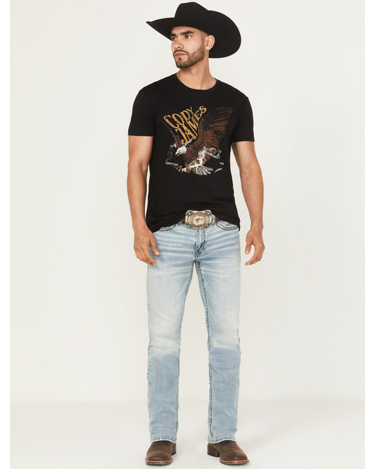 Cody James Men's Cyclone Wash Jackson Slim Straight Stretch Denim Jean