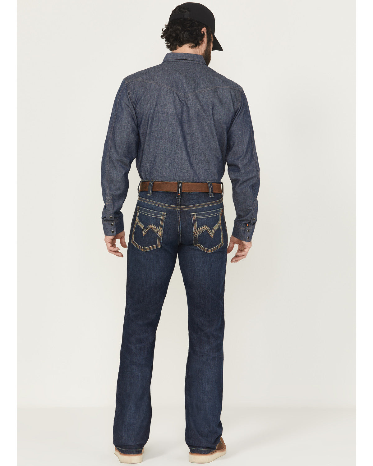 Cody James Men's FR Dark Wash Slim Bootcut Stretch Denim Work Jeans