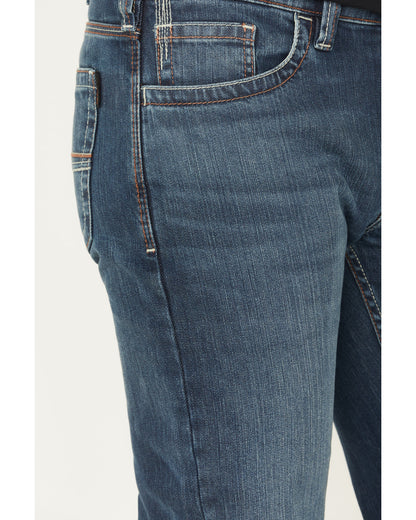 Cody James Men's FR Medium Wash Bozeman Slim Bootcut Stretch Denim Wor