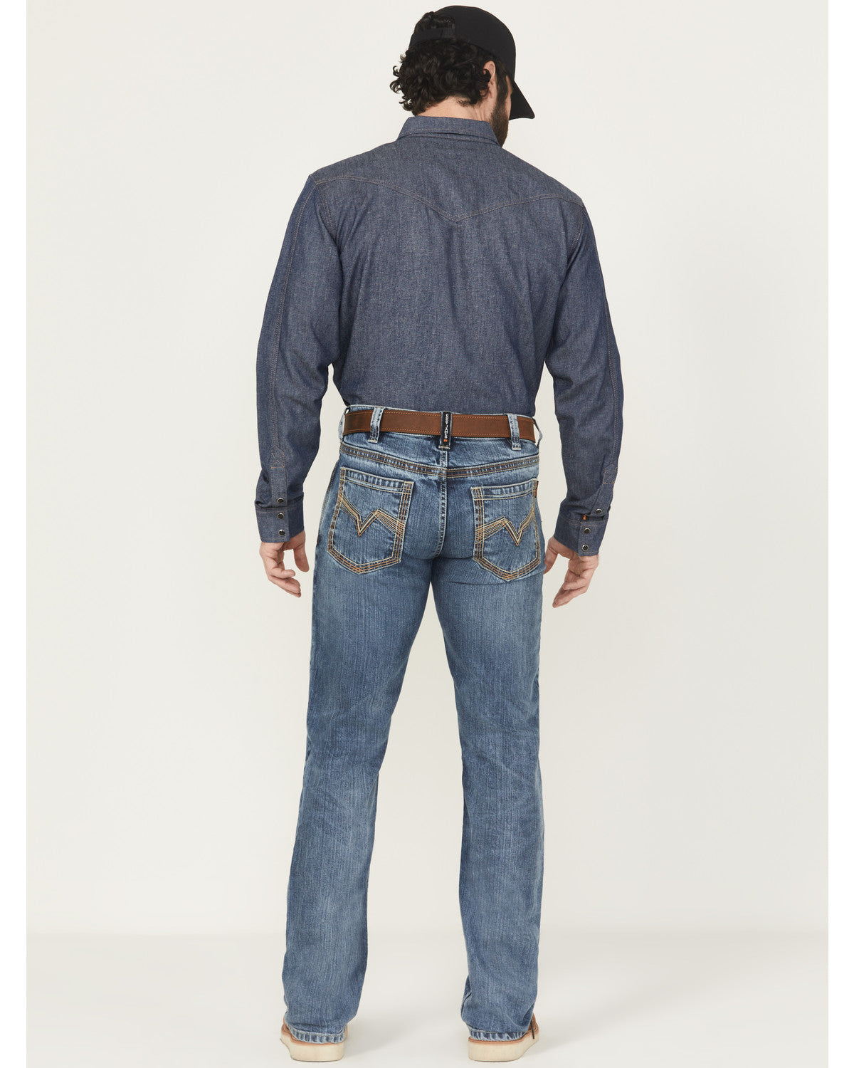 Cody James Men's FR Medium Wash Slim Bootcut Stretch Denim Work Jeans