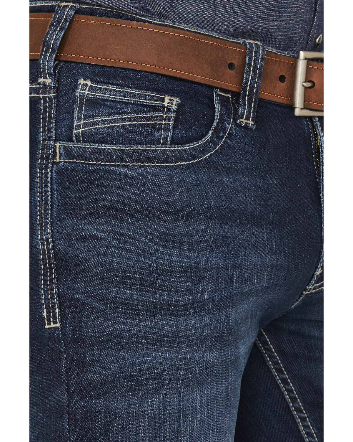 Cody James Men's FR Medium Wash Slim Straight Stretch Denim Work Jeans