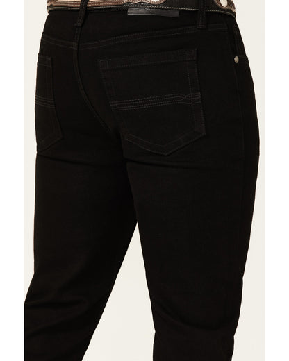 Cody James Men's Night Rider Wash Wyatt Slim Bootcut Stretch Denim Jea