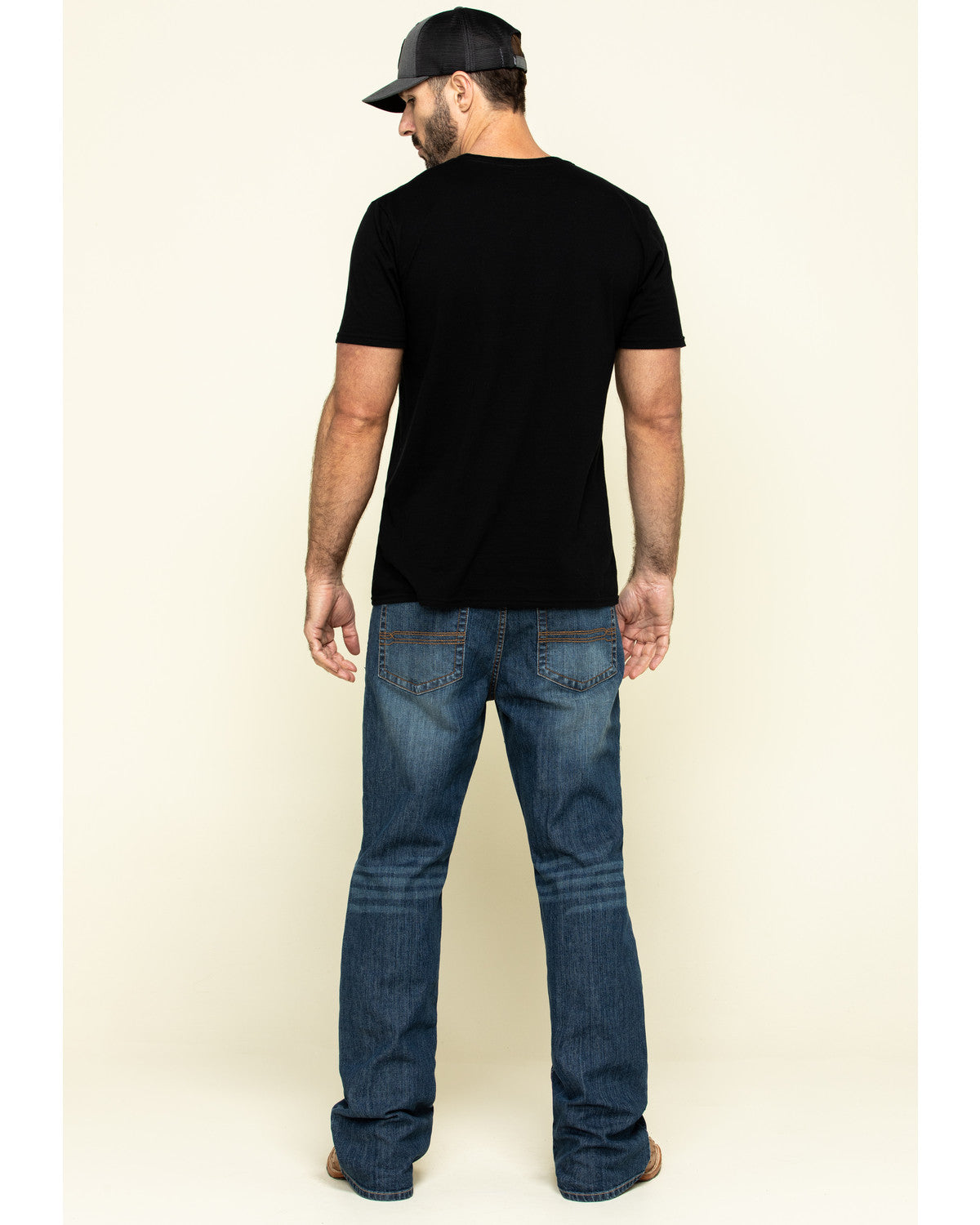 Cody James Men's Wolfstooth Wash Duke Relaxed Bootcut Stretch Denim Je