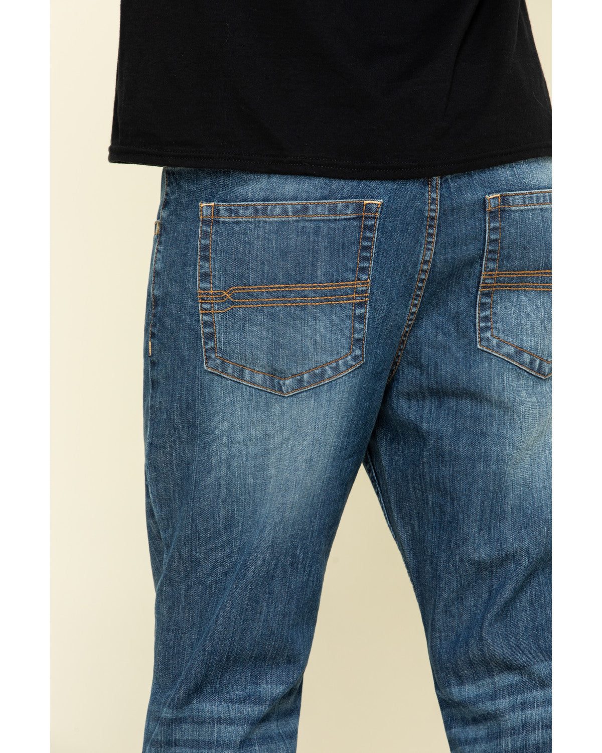 Cody James Men's Wolfstooth Wash Duke Relaxed Bootcut Stretch Denim Je