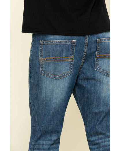 Cody James Men's Wolfstooth Wash Duke Relaxed Bootcut Stretch Denim Je