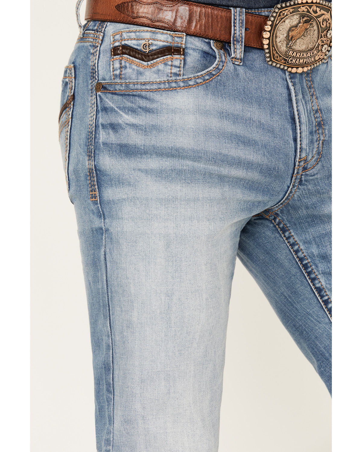 Cody James Men's Fire Water Wash Jackson Slim Straight Stretch Denim J