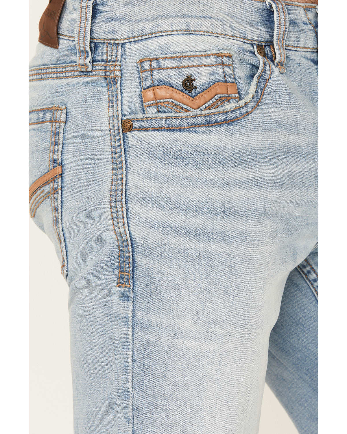 Cody James Men's Cowboy Wash Duke Relaxed Bootcut Stretch Denim Jeans