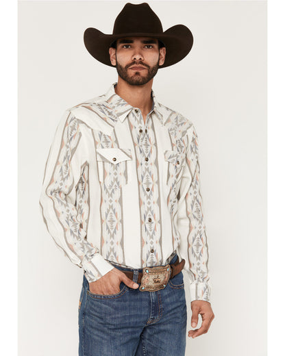 Cody James Men's Cowboy Boogie Southwestern Stripe Print Long Sleeve S