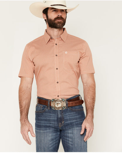 Cody James Men's Grill And Greet Medallion Print Short Sleeve Stretch