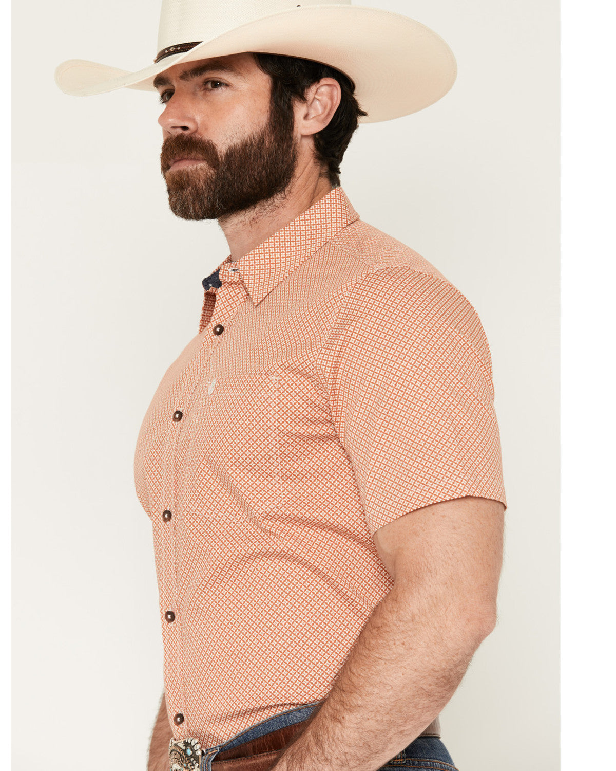 Cody James Men's Grill And Greet Medallion Print Short Sleeve Stretch