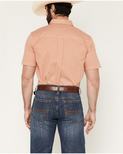 Cody James Men's Grill And Greet Medallion Print Short Sleeve Stretch