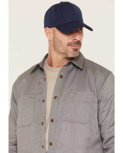 Cody James Men's FR Solid Lined Long Sleeve Snap Work Shirt Jacket