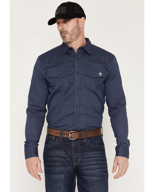 Cody James Men's FR Medora Print Long Sleeve Snap Stretch Western Work