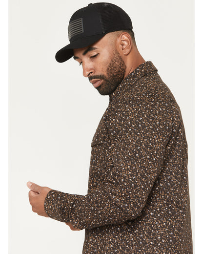 Cody James Men's FR Milkweed Printed Long Sleeve Stretch Work Shirt