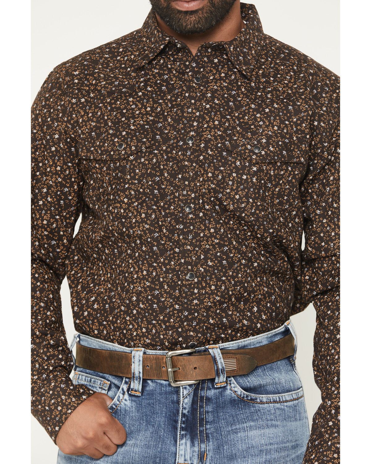 Cody James Men's FR Milkweed Printed Long Sleeve Stretch Work Shirt