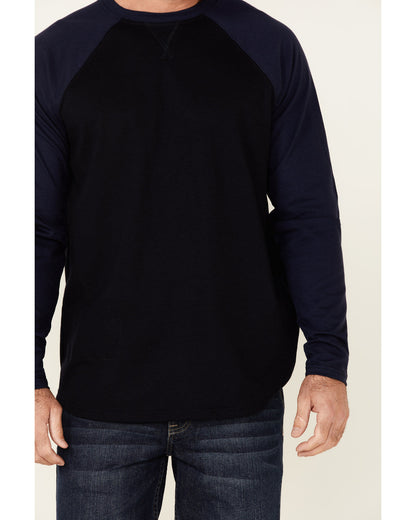 Cody James Men's FR Blocked Baseball Long Sleeve Work Shirt