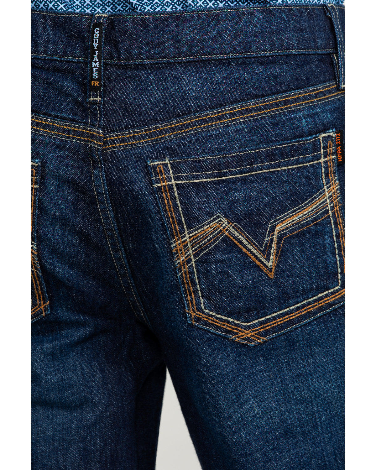 Cody James Men's FR Milliken Dark Slim Bootcut Work Jeans