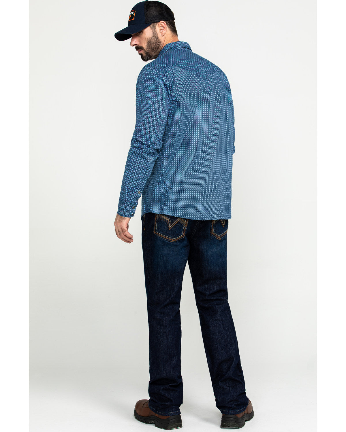 Cody James Men's FR Milliken Dark Slim Bootcut Work Jeans