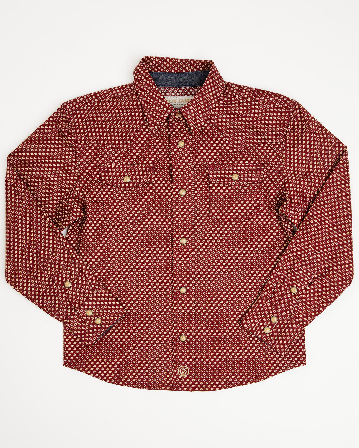 Cody James Toddler Boys' NFR Geo Print Long Sleeve Snap Stretch Wester