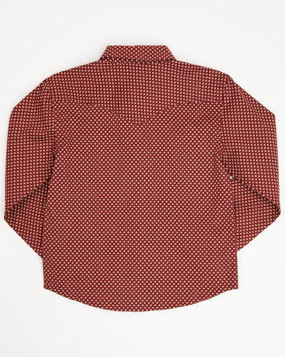 Cody James Toddler Boys' NFR Geo Print Long Sleeve Snap Stretch Wester