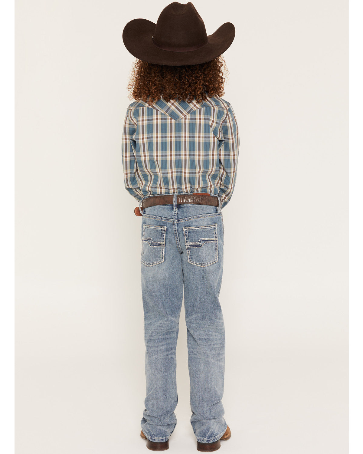 Cody James Boys' Kansas Light Wash Slim Bootcut Stretch Denim Jeans