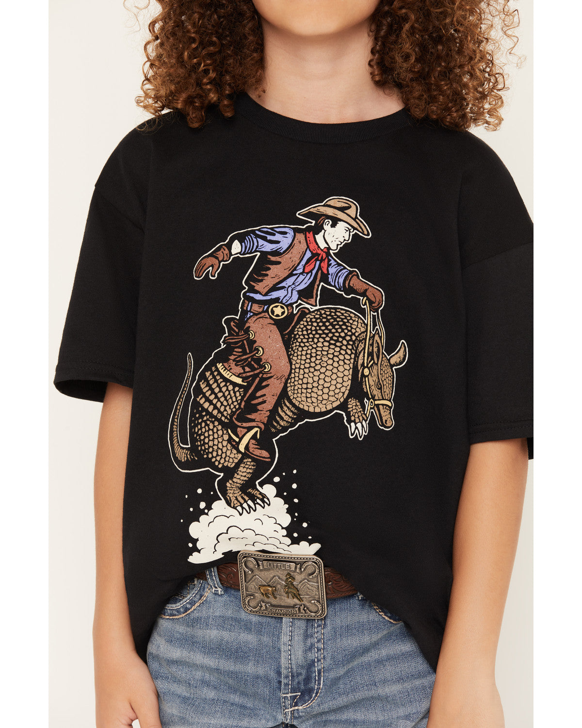 Cody James Boys' Armadillo Rider Short Sleeve Graphic T-Shirt