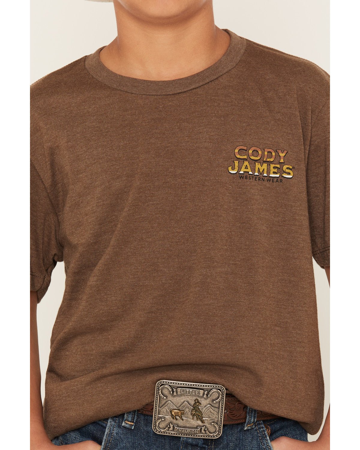 Cody James Boys' Frontier Bison Short Sleeve Graphic T-Shirt