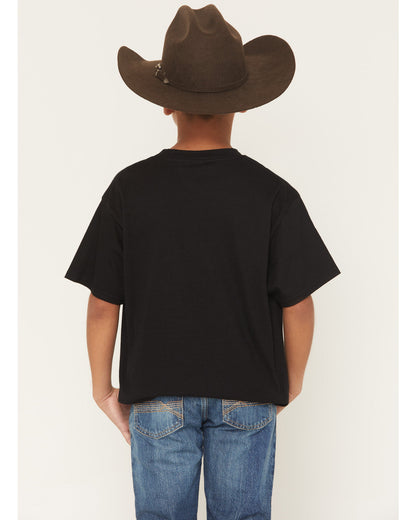 Cody James Boys' Americana Bull Short Sleeve Graphic T-Shirt