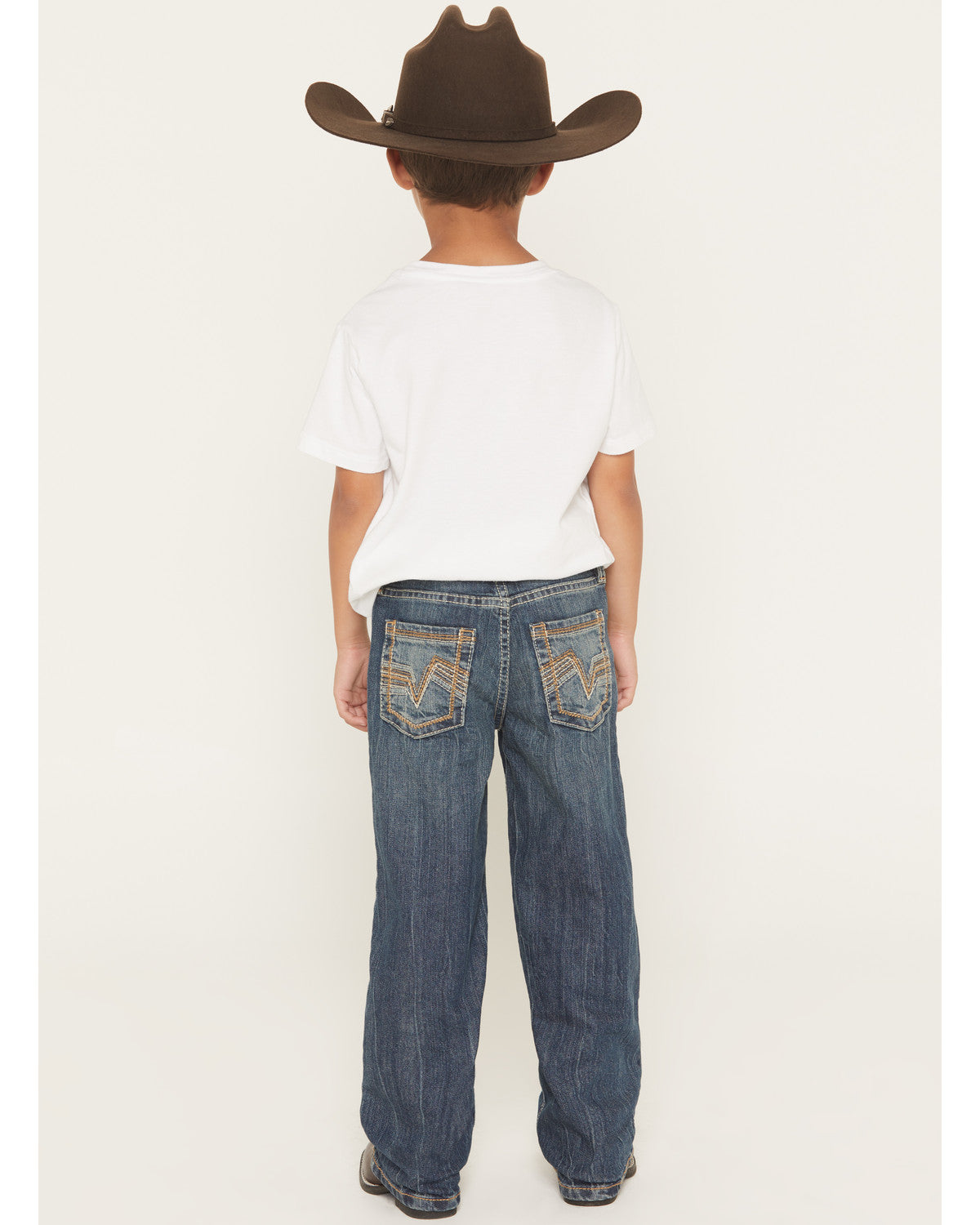 Cody James Little Boys' Texas Dark Wash Relaxed Bootcut Stretch Denim