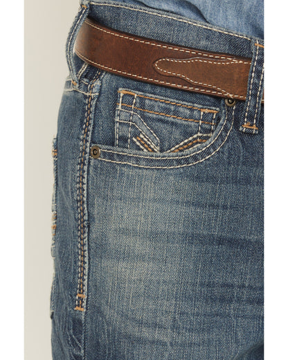 Cody James Boys' Texas Dark Wash Relaxed Bootcut Stretch Denim Jeans