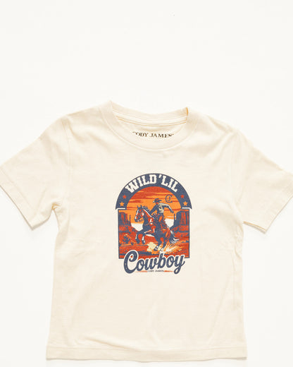 Cody James Toddler Boys' Wild Lil Cowboy Short Sleeve Graphic T-Shirt