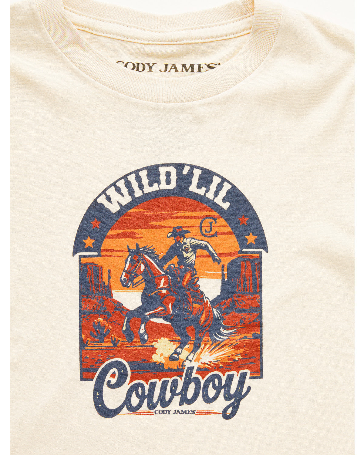 Cody James Toddler Boys' Wild Lil Cowboy Short Sleeve Graphic T-Shirt