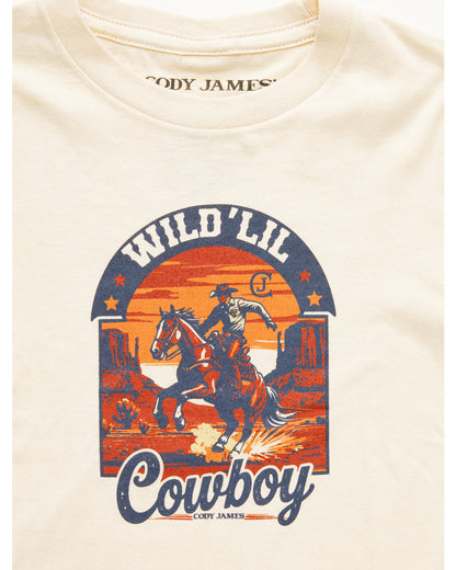 Cody James Toddler Boys' Wild Lil Cowboy Short Sleeve Graphic T-Shirt