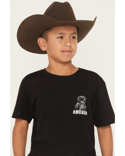 Cody James Boys' Don't Tread On Me Short Sleeve Graphic T-Shirt
