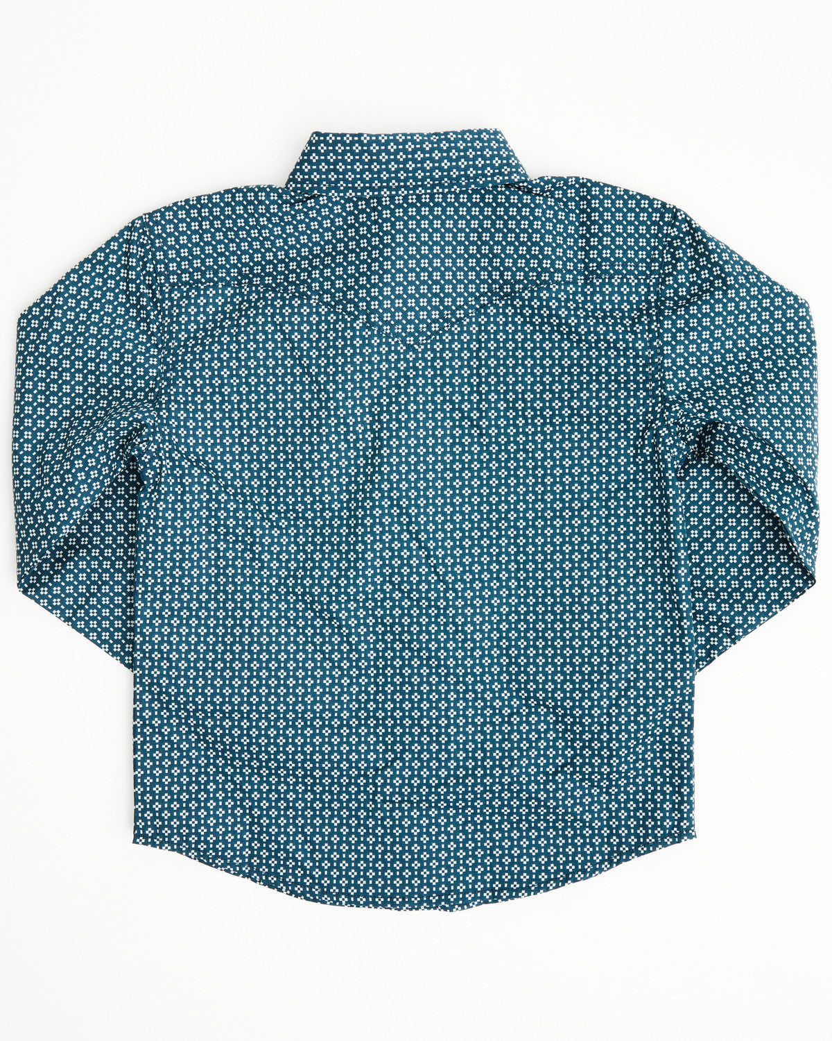 Cody James Toddler Boys' Bourbon Geo Print Long Sleeve Pearl Snap West