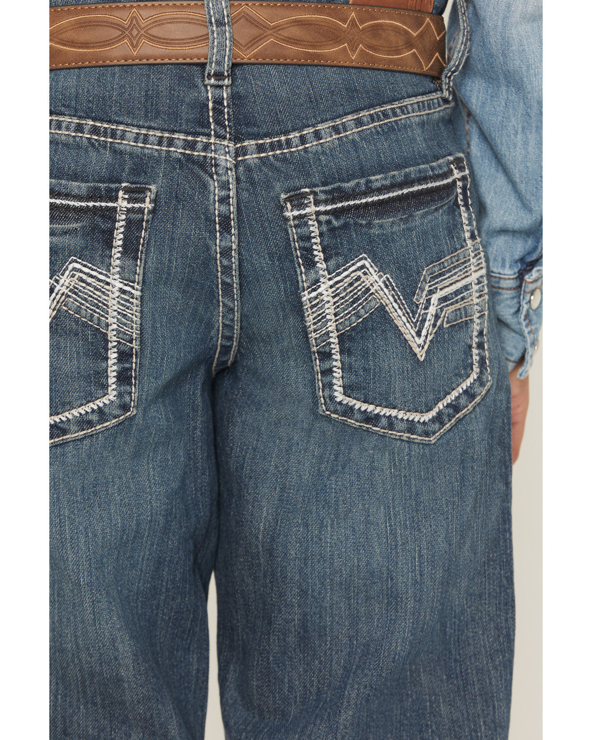 Cody James Little Boys' Grullo Medium Wash Relaxed Bootcut Comfort Str