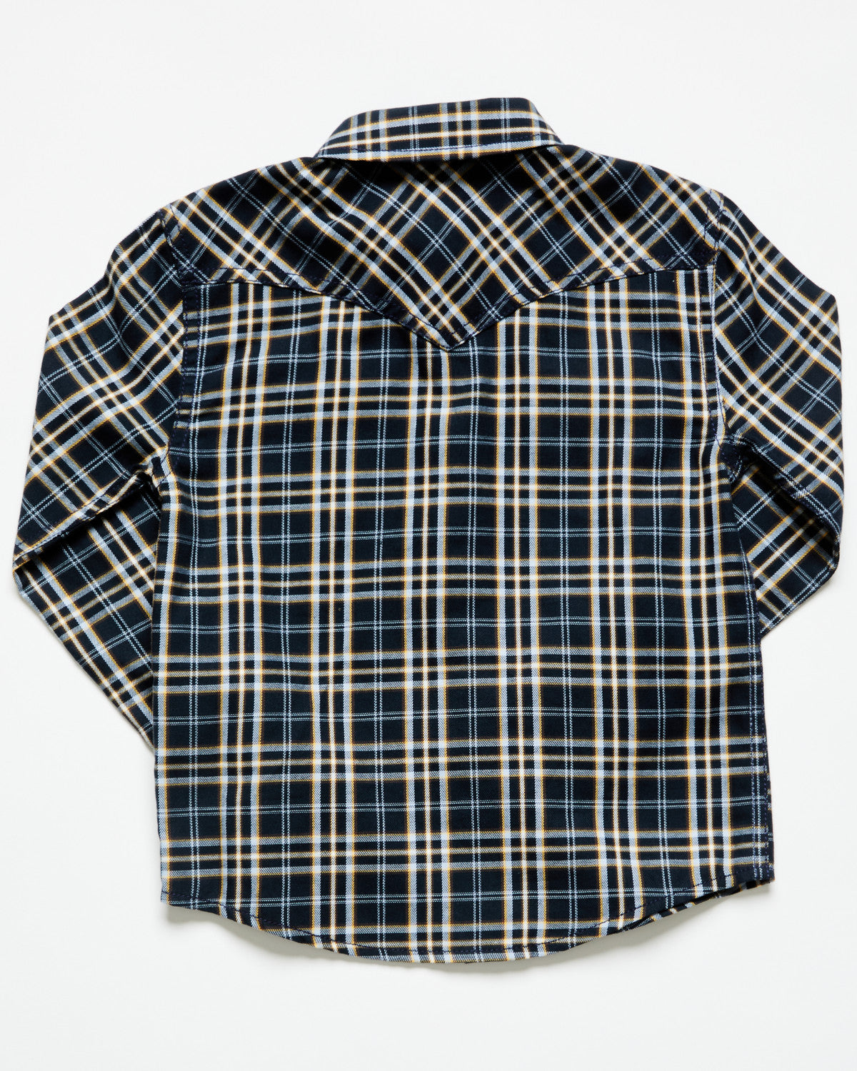 Cody James Toddler Boys' Warriors Way Plaid Print Long Sleeve Snap Wes