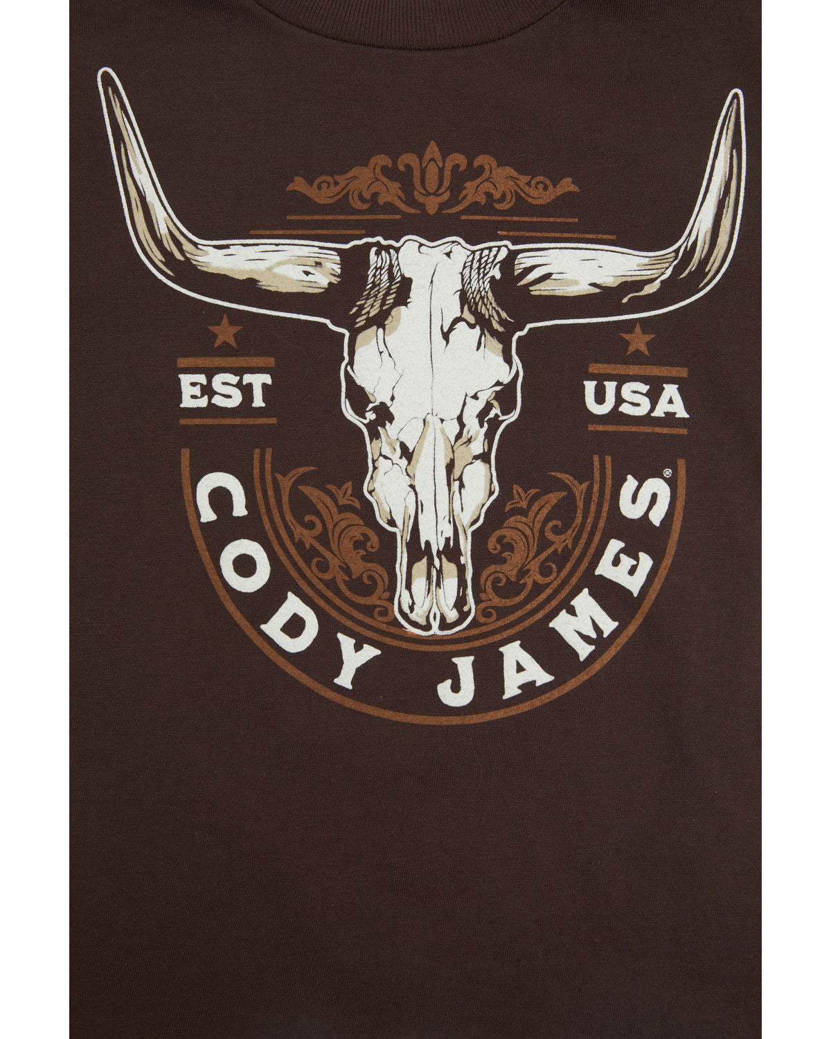 Cody James Toddler Boys' USA Steerhead Short Sleeve Graphic T-Shirt