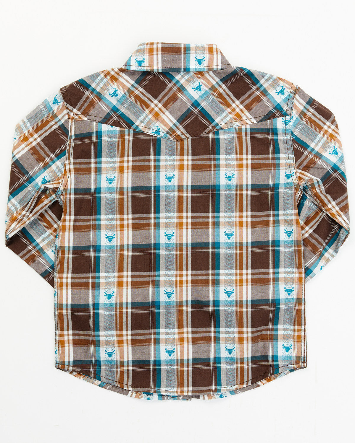 Cody James Toddler Boys' Bull Dobby Long Sleeve Snap Shirt