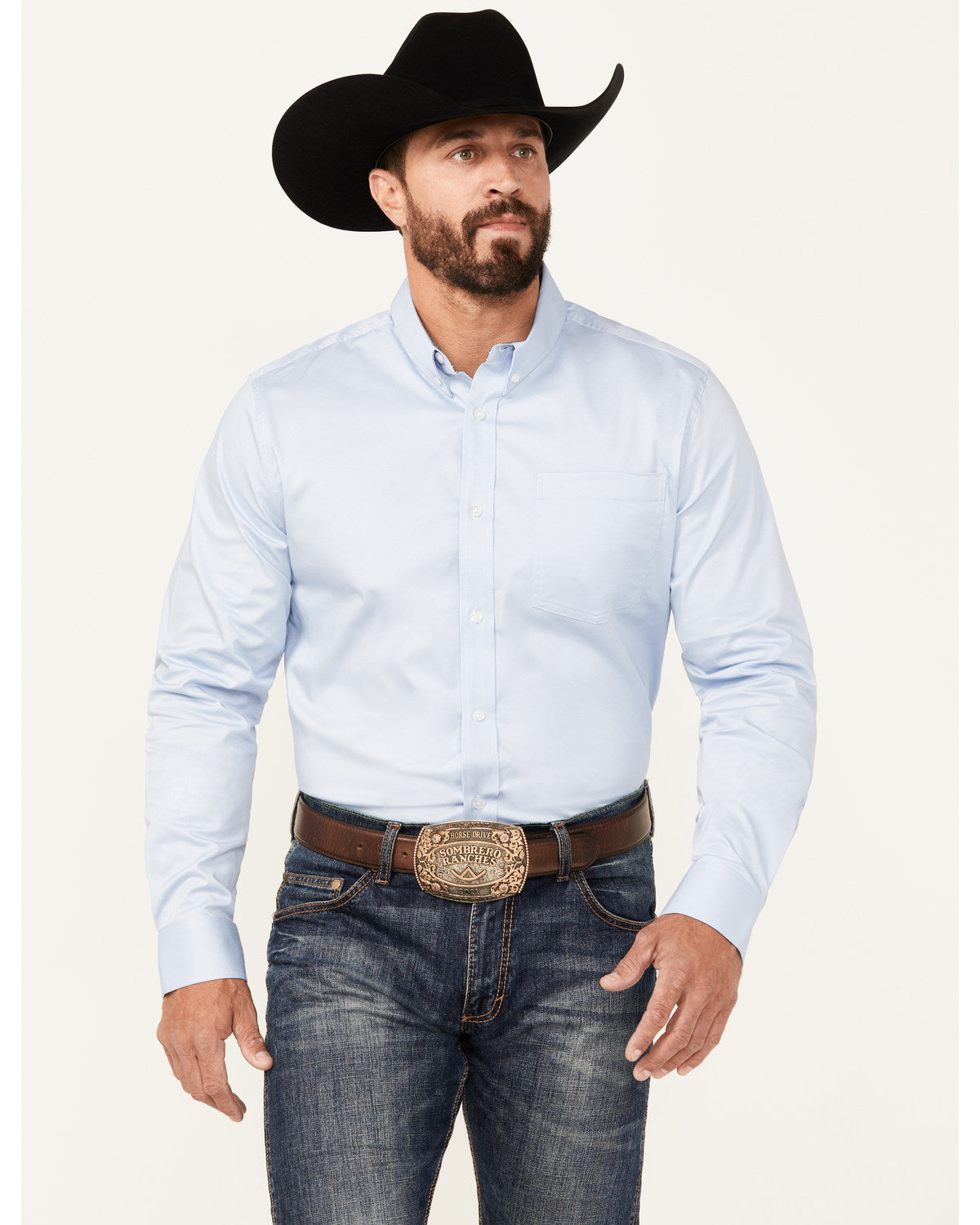 Cody James Men's Performance Twill Solid Long Sleeve Button-Down Weste