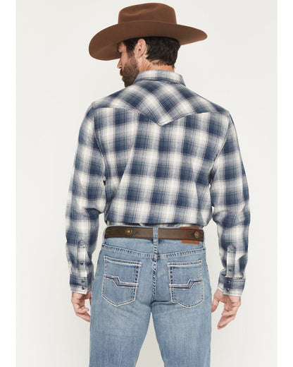 Cody James Men's Rio Bravo Plaid Print Long Sleeve Flannel Shirt