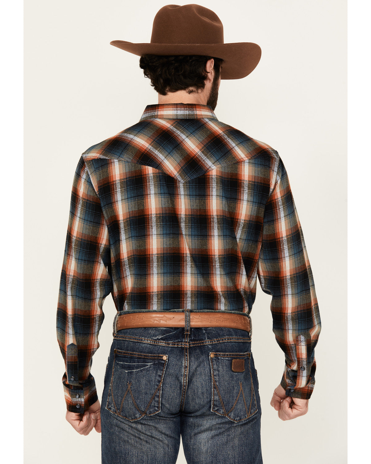 Cody James Men's Santa Cruz Plaid Print Long Sleeve Snap Flannel Shirt