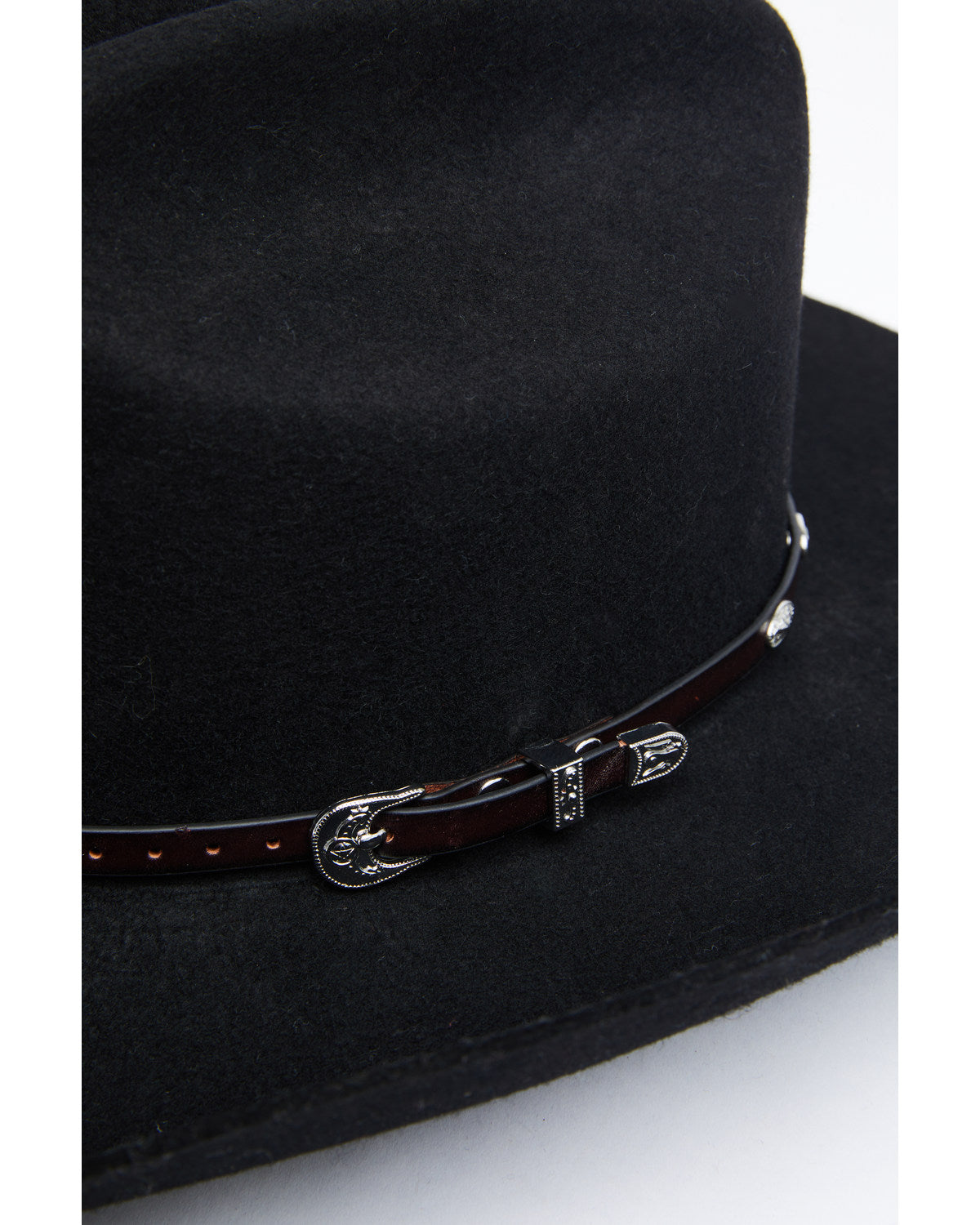 Cody James Men's Oval Silver Concho Hat Band