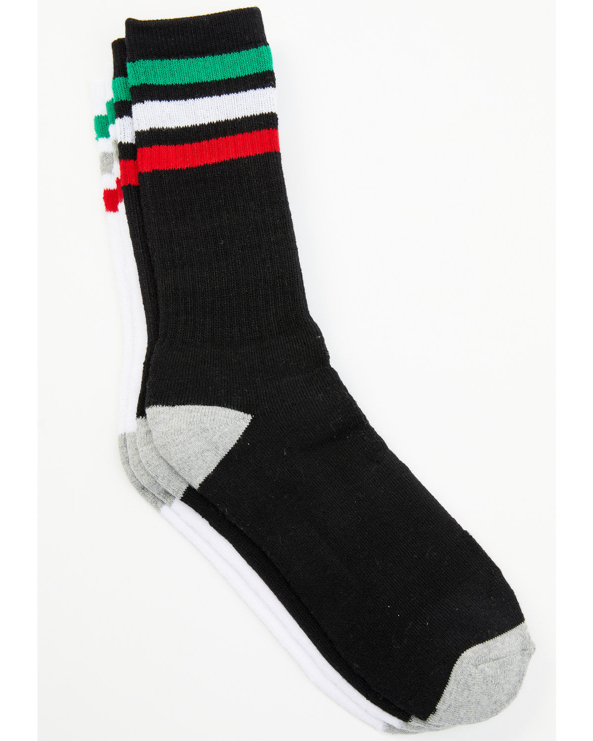 Cody James Men's Mexican Flag Stripe 2-pack Socks