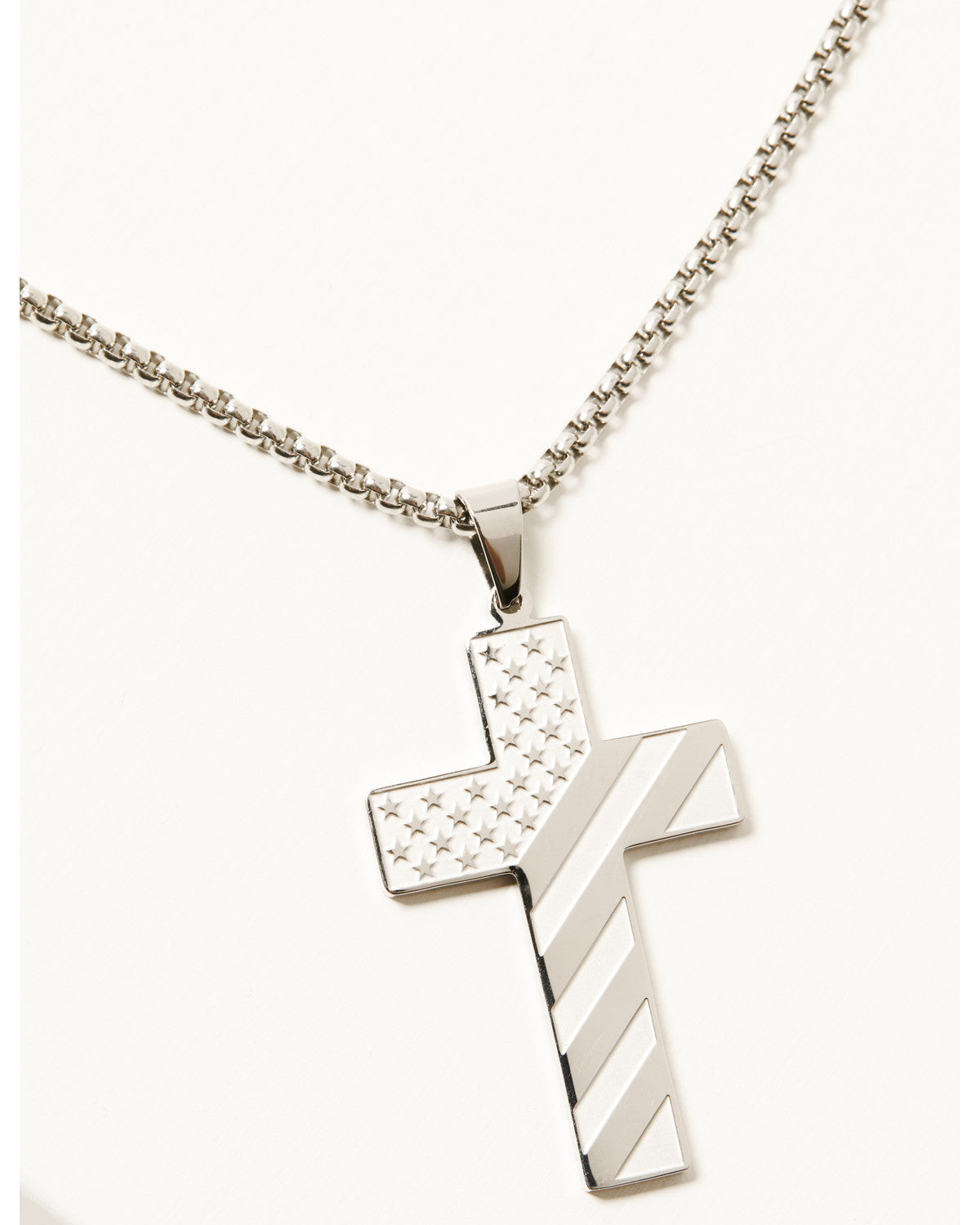 Cody James Men's Americana Cross Necklace