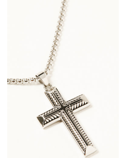 Cody James Men's Textured Cross Necklace