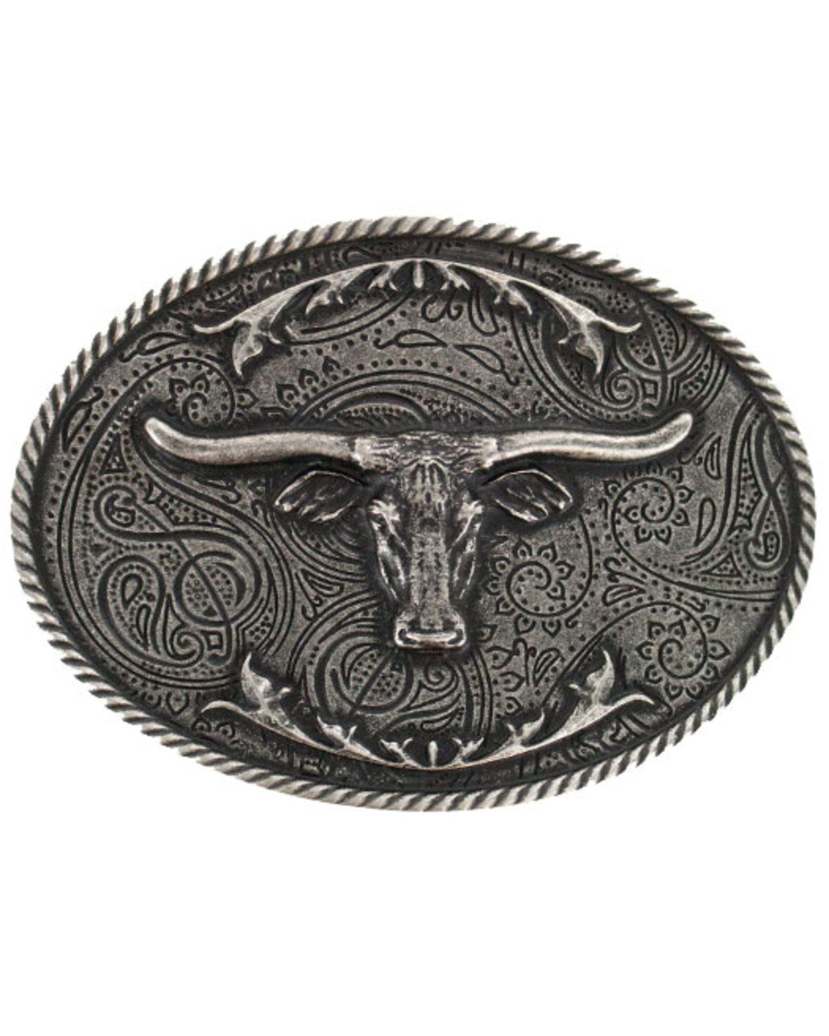 Cody James Men's Etched Longhorn Buckle