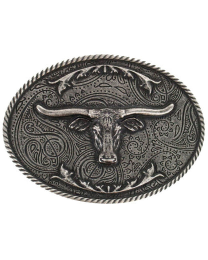 Cody James Men's Etched Longhorn Buckle