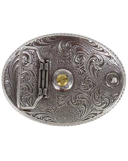 Cody James Men's Two Tone Nevada Oval Belt Buckle